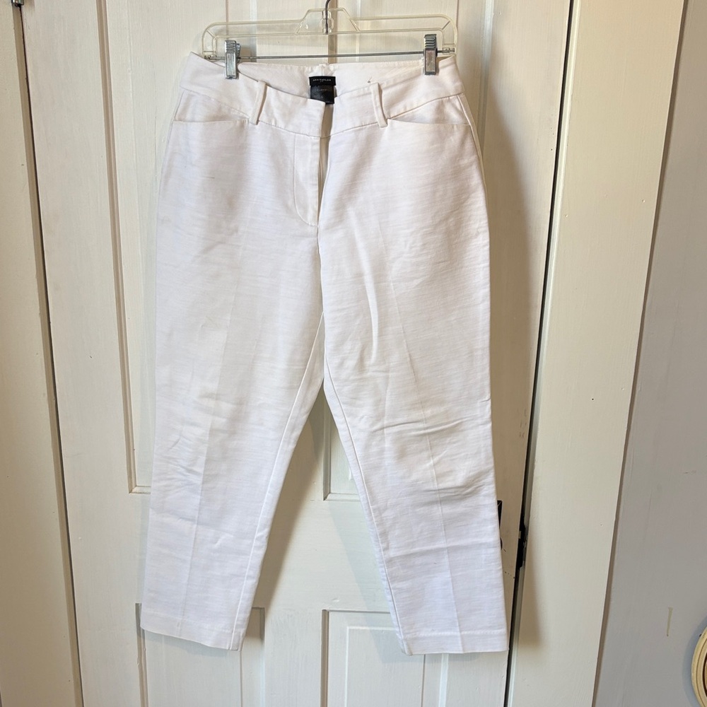Ann Taylor Cream Curvy Pants
